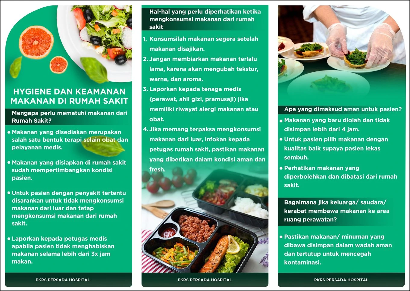 Higyne dan Keamanan Makanan di Rumah Sakit